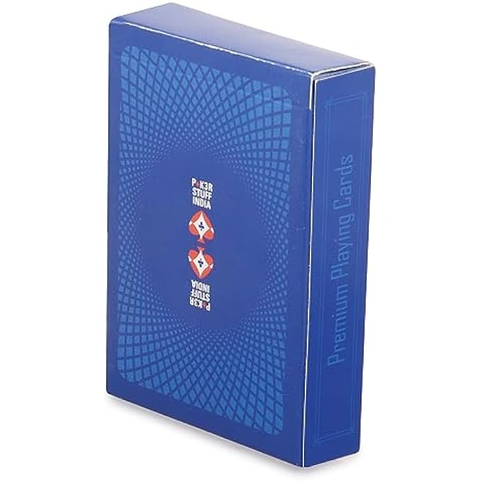 PSI PLASTIC PLAYING CARDS FOR CASINO GAMINGROYAL BLUE - Image 1